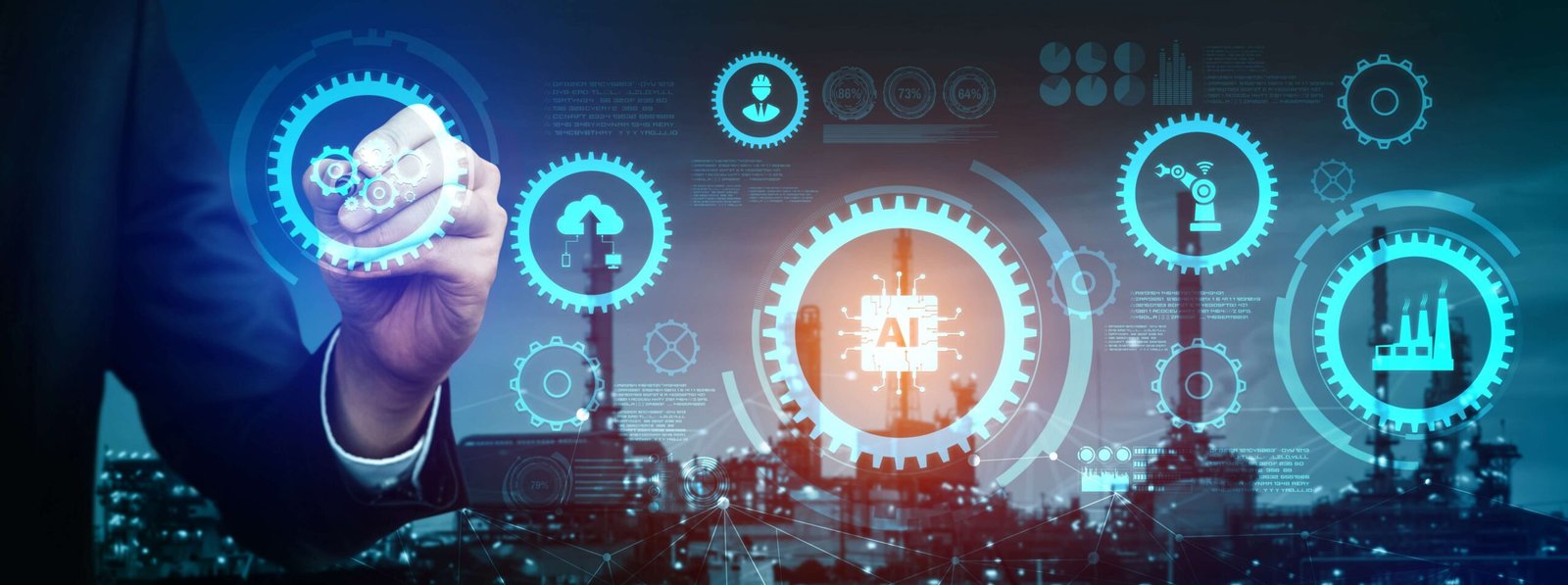 AI technology gears