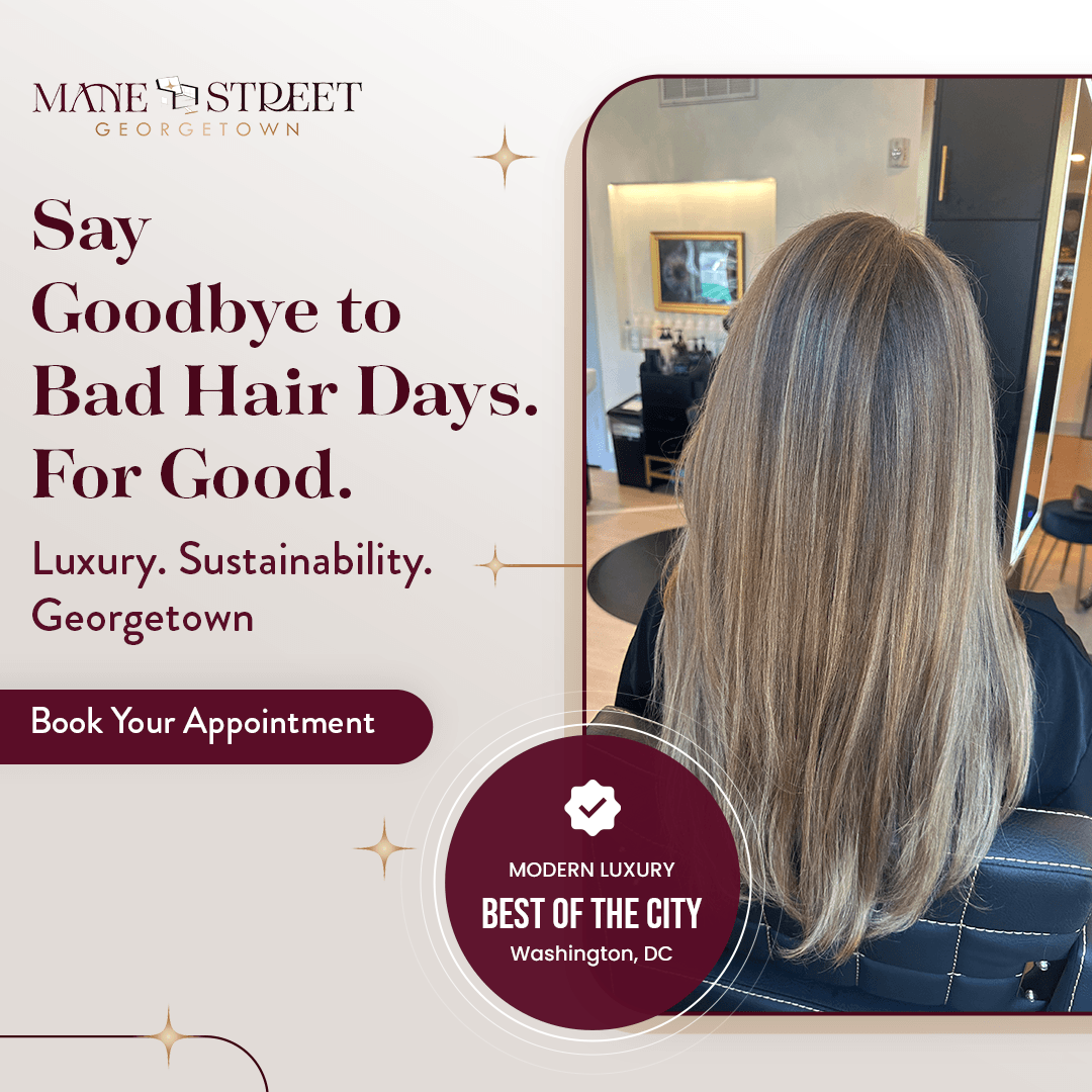 Long blonde balayage hair