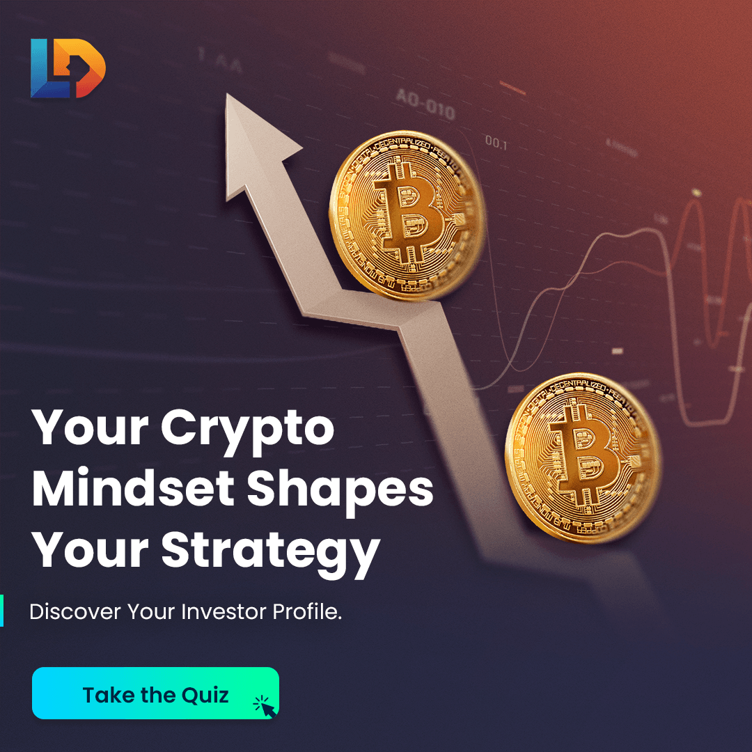Bitcoin coins rising arrow