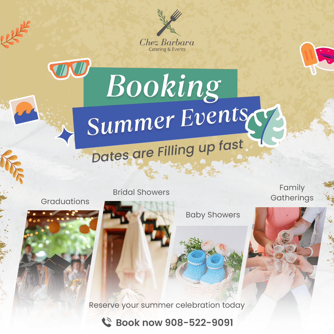 Summer events catering ad