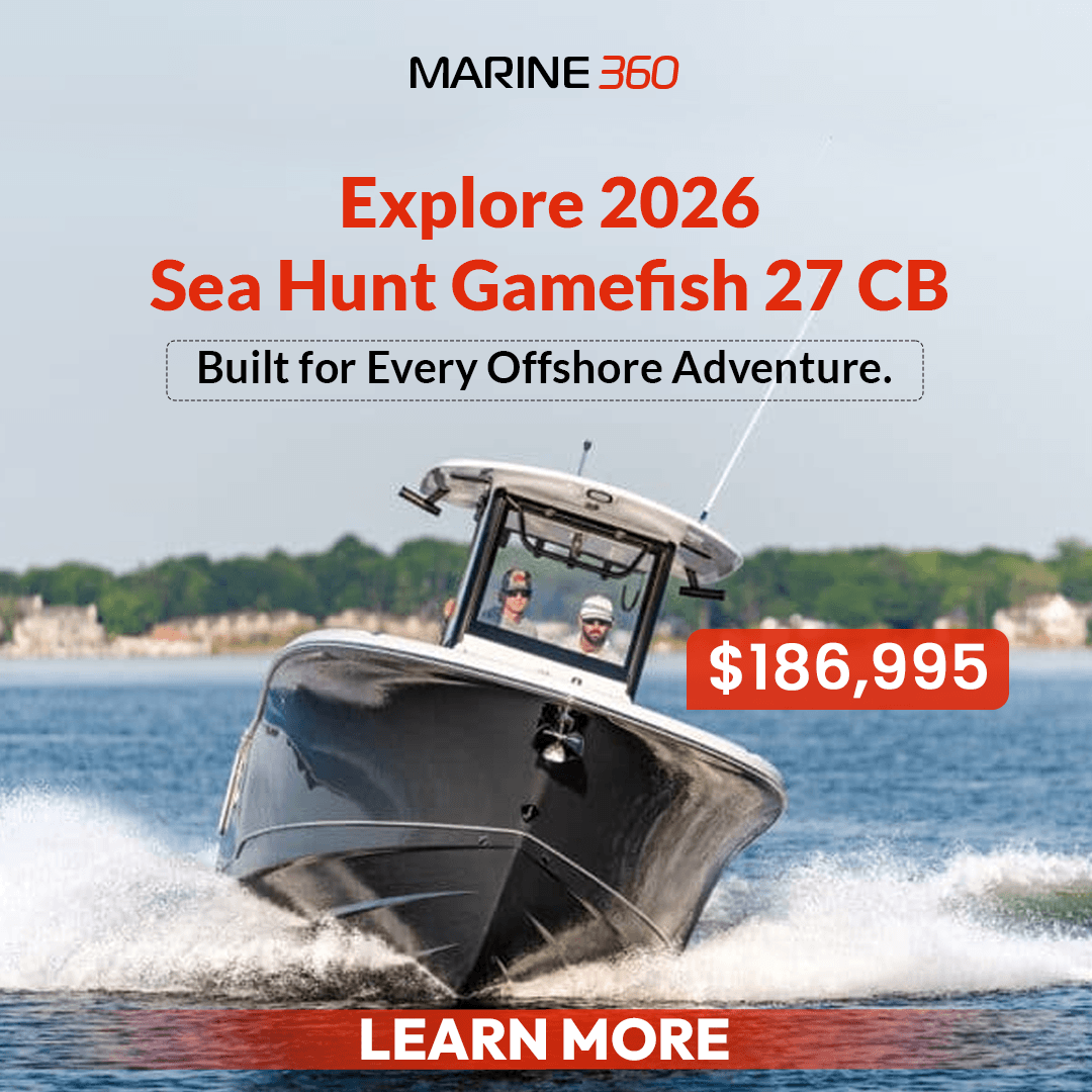 Sea Hunt boat speeding