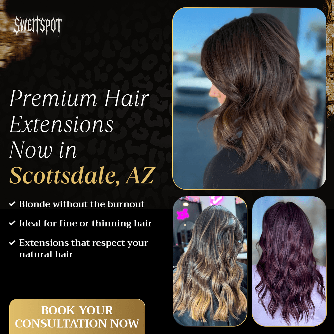 Premium brunette hair extensions
